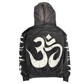 Hellstar OHM Zip Up Hoodie Black