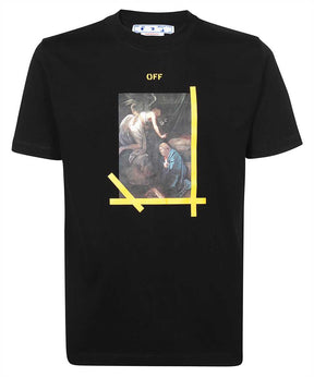 Off-White Diag Caravaggio T-Shirt Black/Yellow
