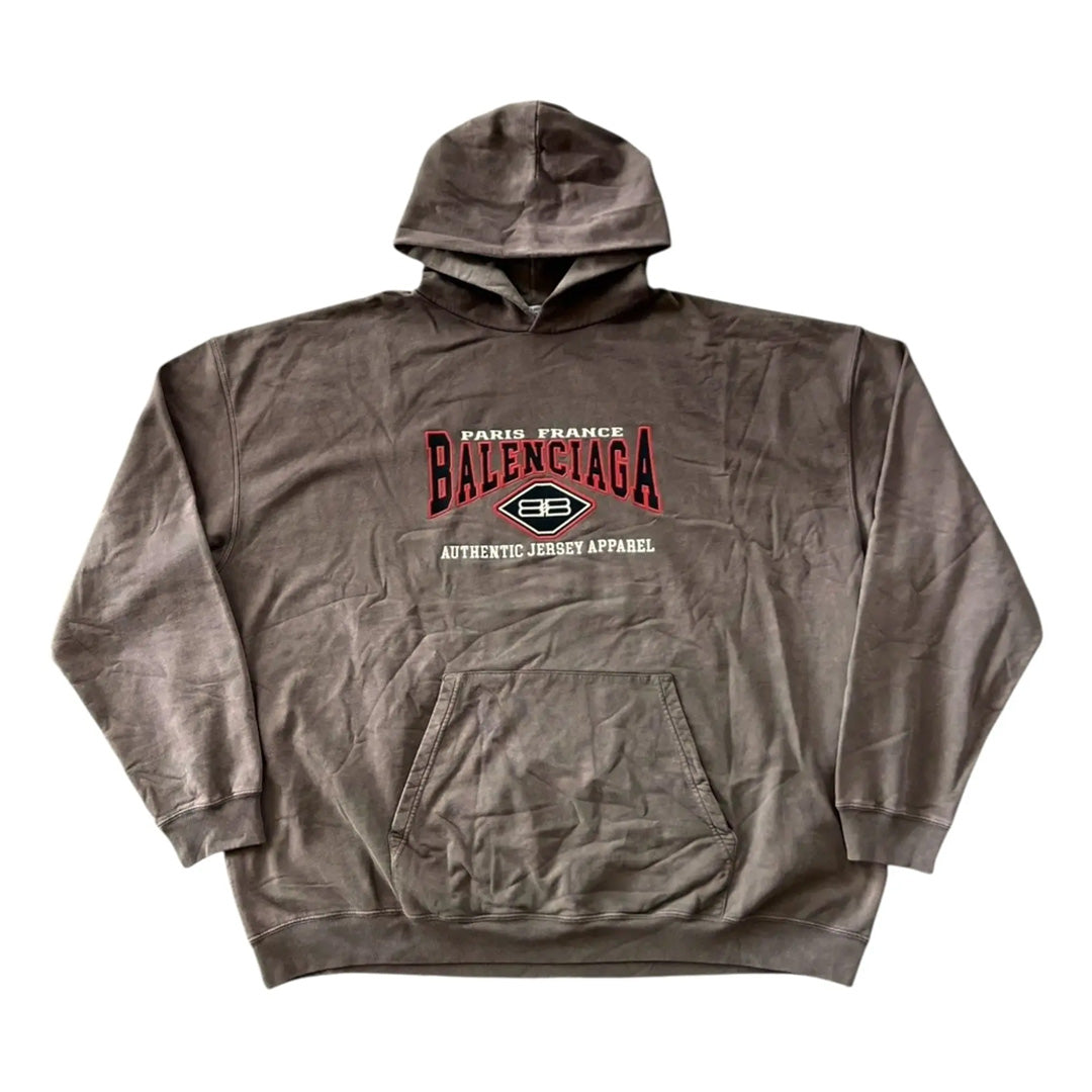 Balenciaga Authentic Jersey Apparel Hoodie Brown