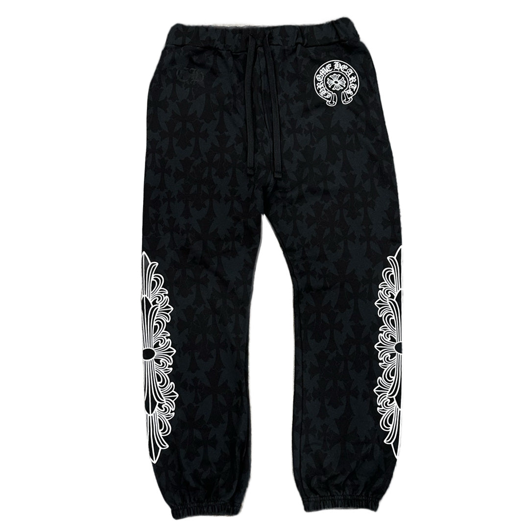 Chrome Hearts Cemetery Cross All Over Print Sweatpants