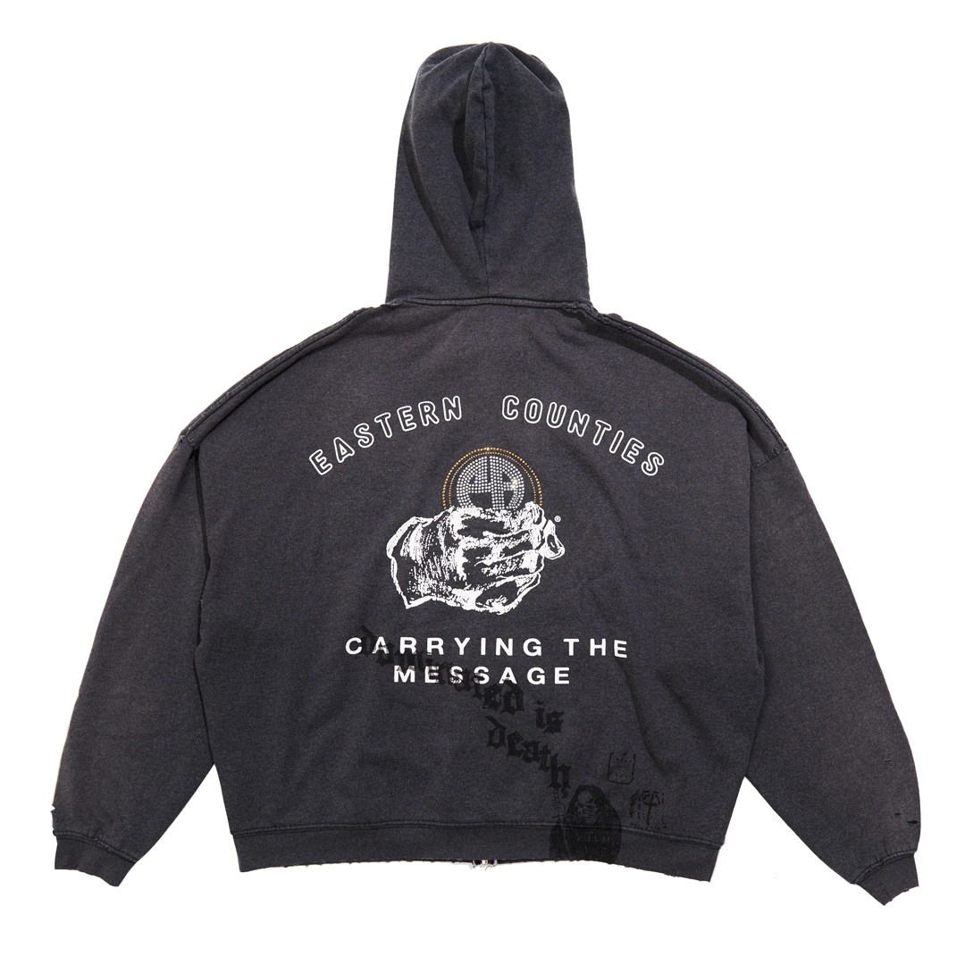 Paly Hollywood Carrying The Message Zip Up Hoodie