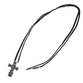 Chrome Hearts Celtic Cross with Leather Braid