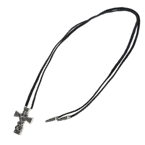 Chrome Hearts Celtic Cross with Leather Braid