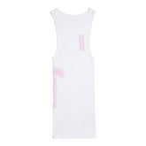Chrome Hearts T-Bar Rib Tank Top White Pink