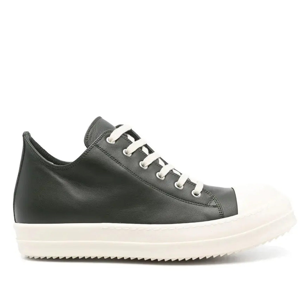 Rick Owens Forest Green Porterville Low Sneaks Sneakers
