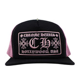 Chrome Hearts Hollywood CH Trucker Black/Pink