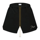 Rhude Script Logo Sweat Shorts Vintage Black