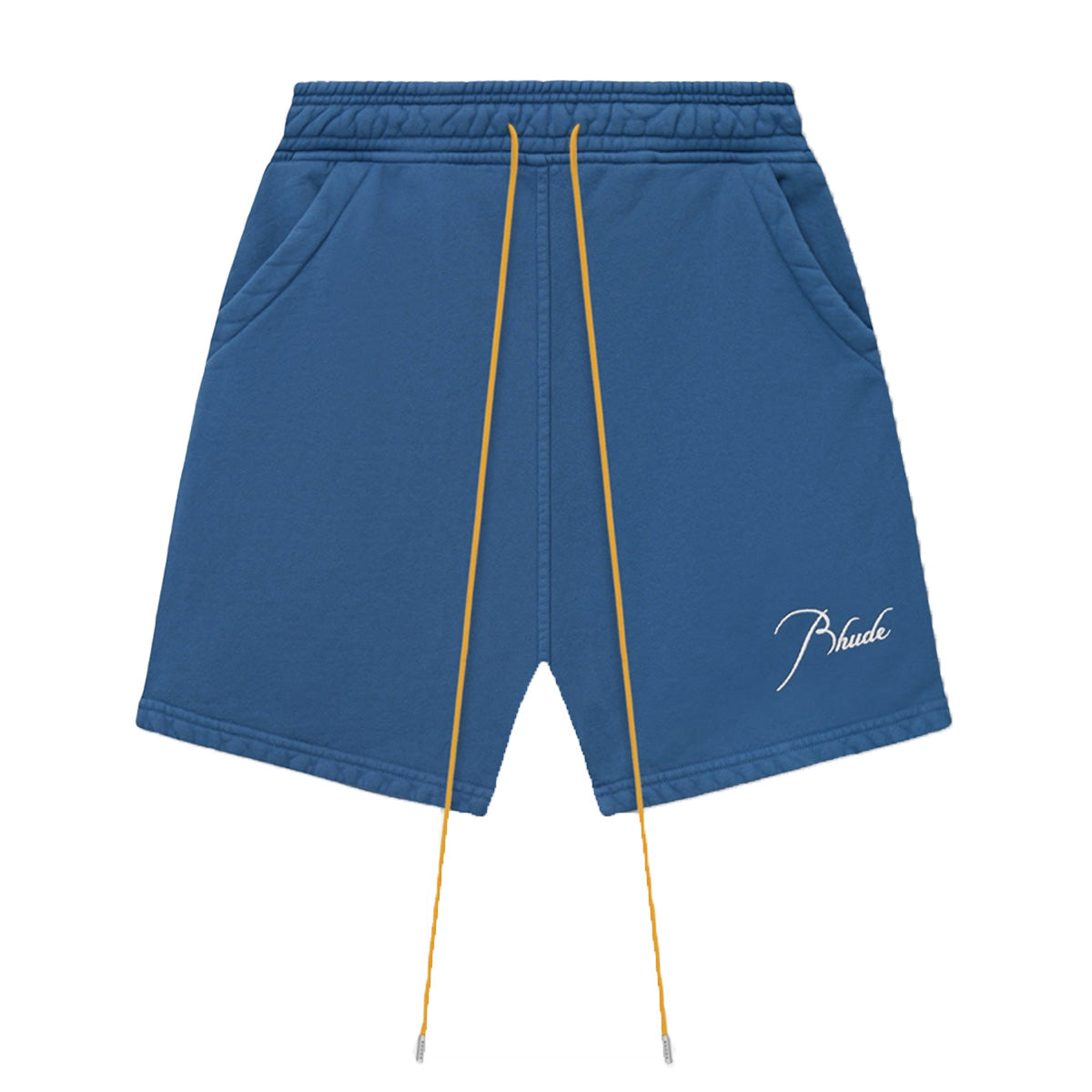 Rhude Script Logo Sweat Shorts Vintage Midnight Blue
