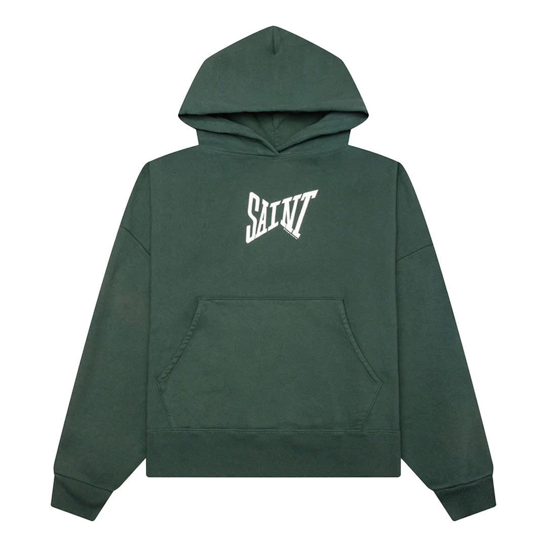 Saint Michael Ribbon Saint Hoodie Green