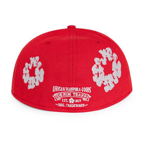Denim Tears New Era Cotton Wreath 59/50 Cap Red | Kenshi
