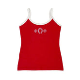 Chrome Hearts Red Horseshoe Logo Tank Top (Womens)