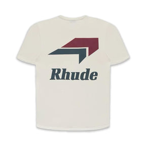 Rhude R Logo T-Shirt Vintage White
