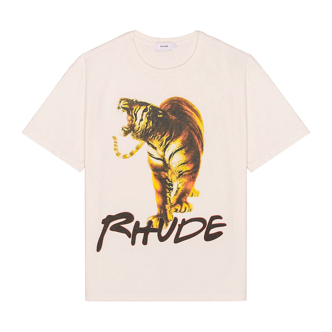 Rhude Tiger T-Shirt Vintage White