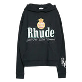 Rhude Split Flag Hoodie Black