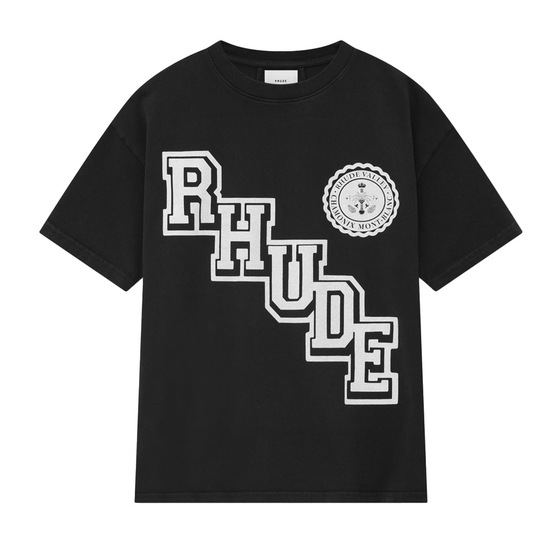 Rhude Collegiate T-Shirt Vintage Black