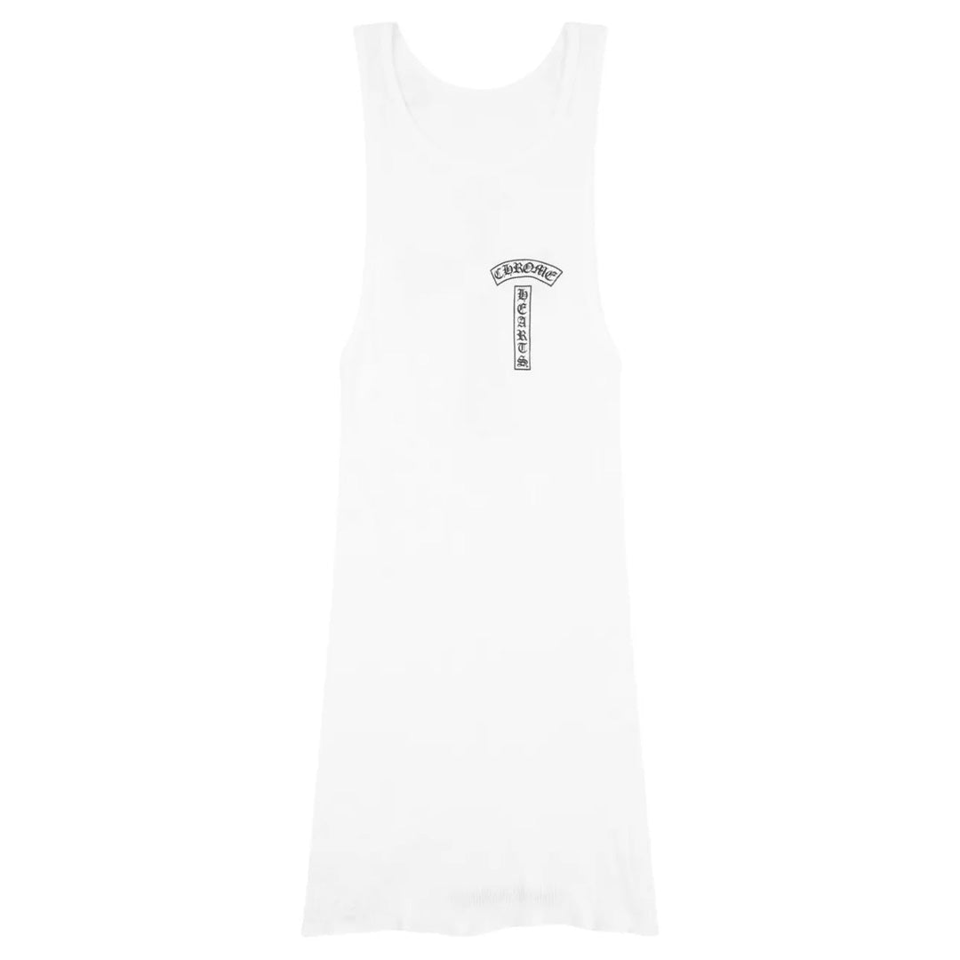 Chrome Hearts T Bar Rib Tank Top White