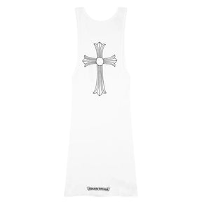 Chrome Hearts T Bar Rib Tank Top White