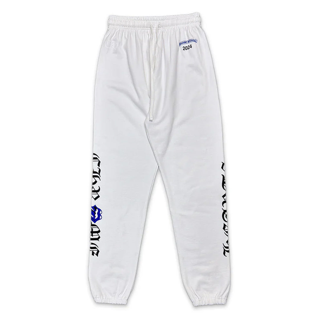 Chrome Hearts Rolling Stones Las Vegas Sweatpants White Blue