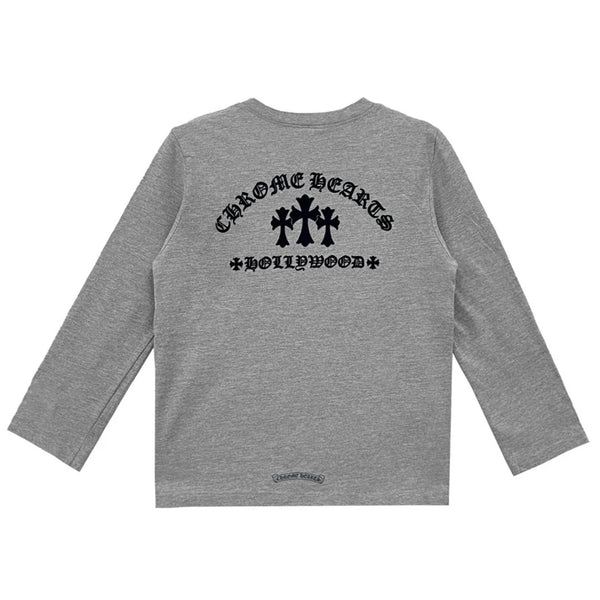 Chrome Hearts Triple Cross Hollywood Long Sleeve Grey | Kenshi