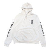 Chrome Hearts Vertical Logo Hoodie White