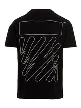 Off-White Wave Outline Diagonal T-Shirt Black/White