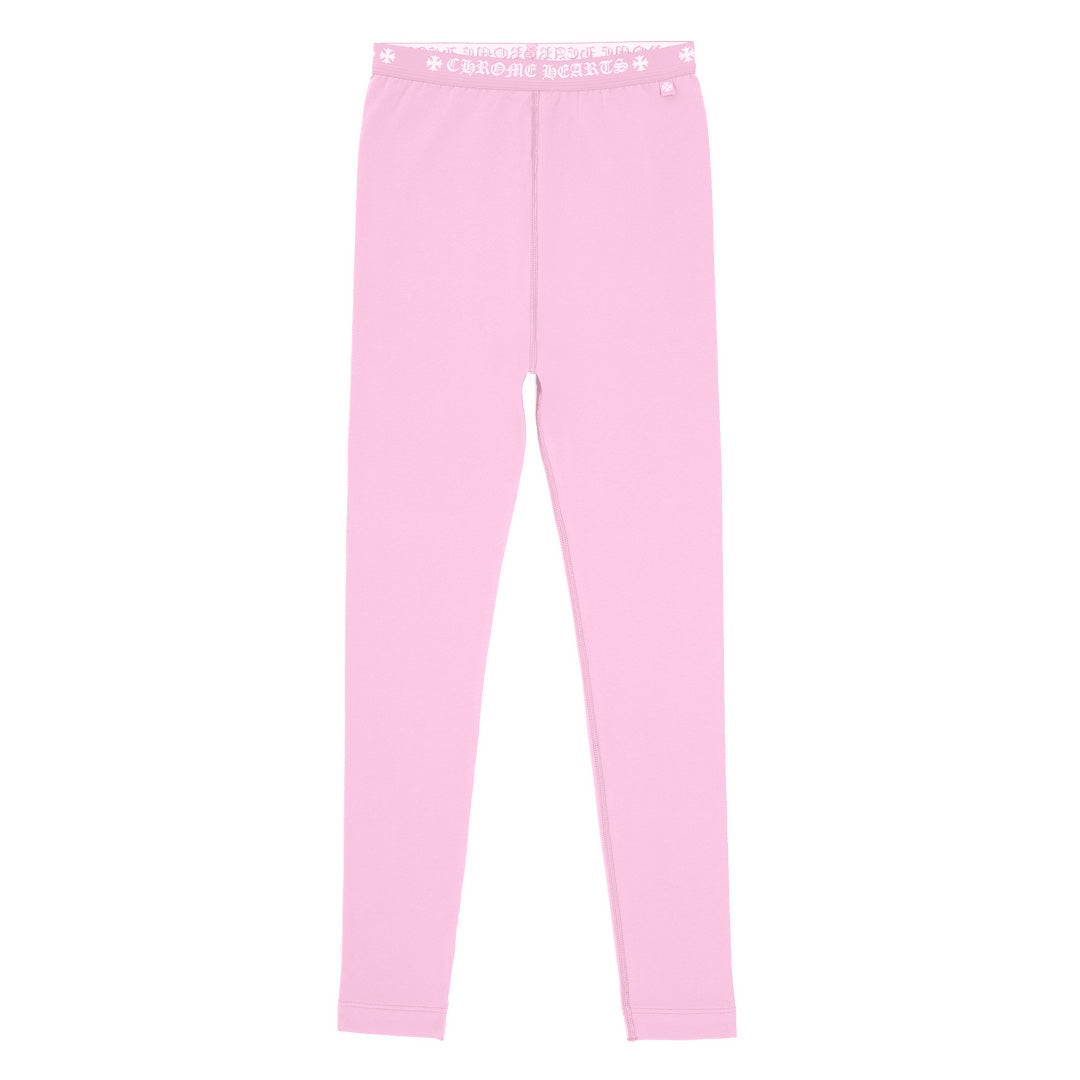 Chrome Hearts Horseshoe Leggings Baby Pink