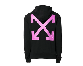 Off White Arrow Caravaggio St. Fran Hoodie Black/Purple