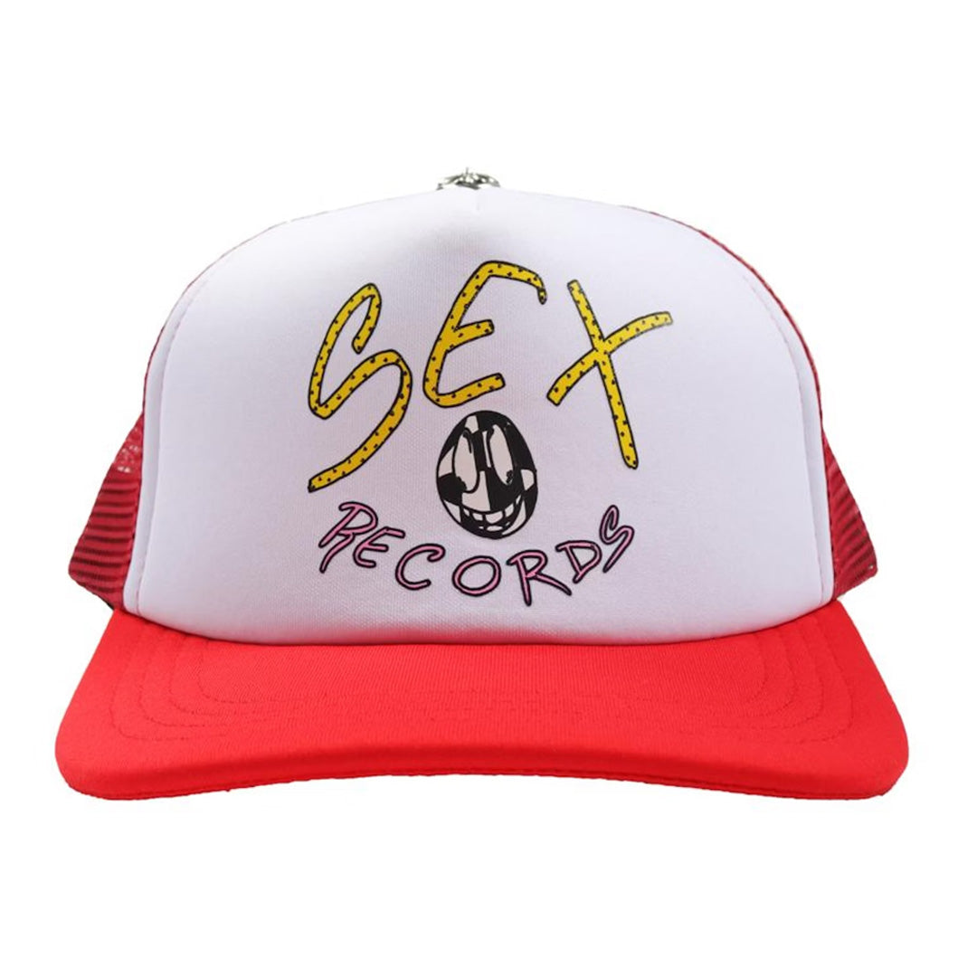 Chrome Hearts Sex Records Matty Boy Trucker Hat Red