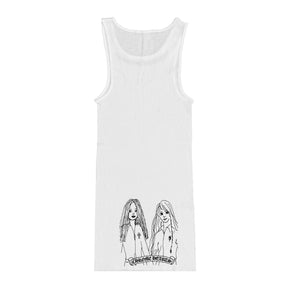 Chrome Hearts Neck Logo Miyumi Sisters White Tank Top