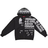 Supreme League Champs Zip Up Hoodie Black