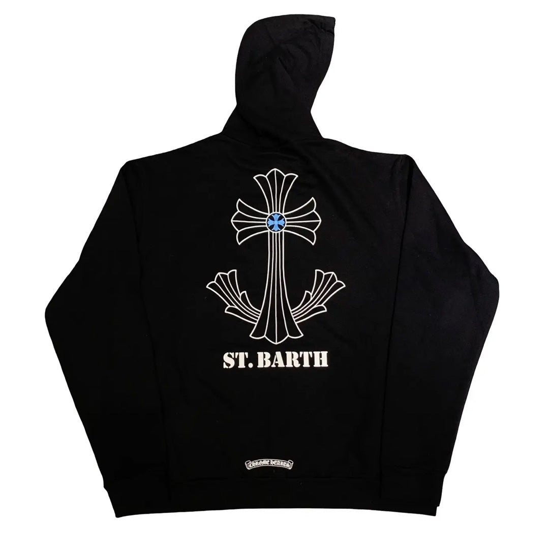 Chrome Hearts St Barths Exclusive Hoodie Black Blue