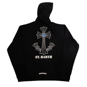 Chrome Hearts St Barths Exclusive Hoodie Black Blue