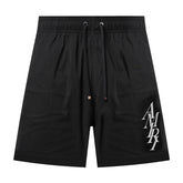 Amiri Stack Logo Swim Shorts Black