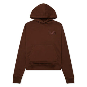 Amiri Staggered Hoodie Brown