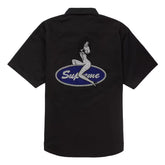 Supreme Rhinestone Pin Up S/S Work Shirt Black