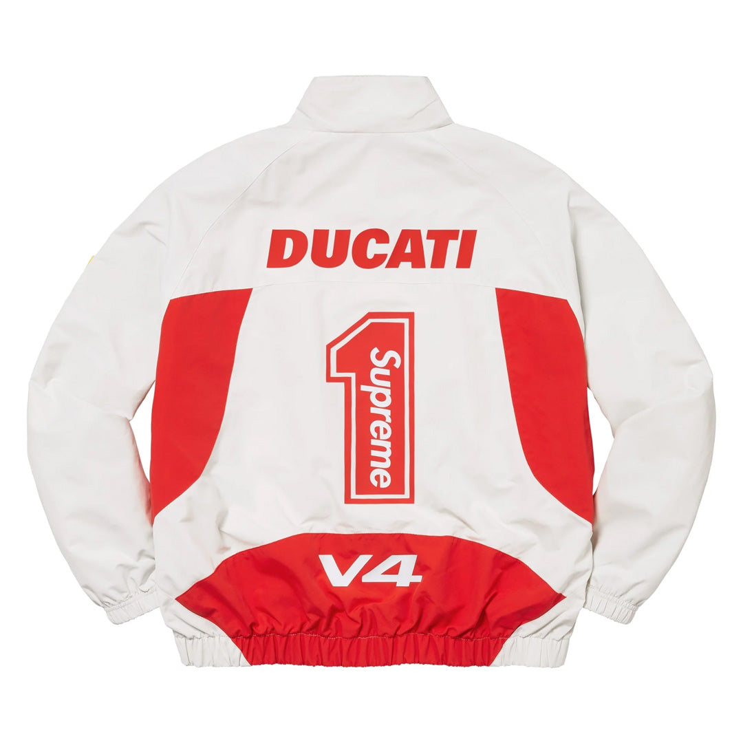 Supreme Ducati Track Jacket Light Grey