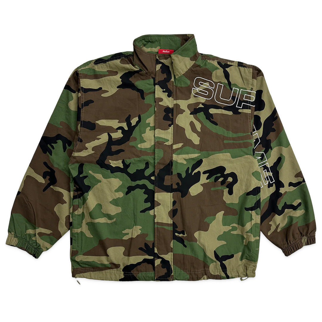 Supreme Spellout Embroidered Ripstop Track Jacket Camo