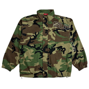 Supreme Spellout Embroidered Ripstop Track Jacket Camo