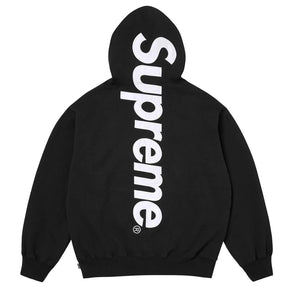 Supreme Satin Appliqué Hoodie Black