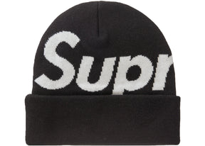 Supreme Big Logo Beanie Black