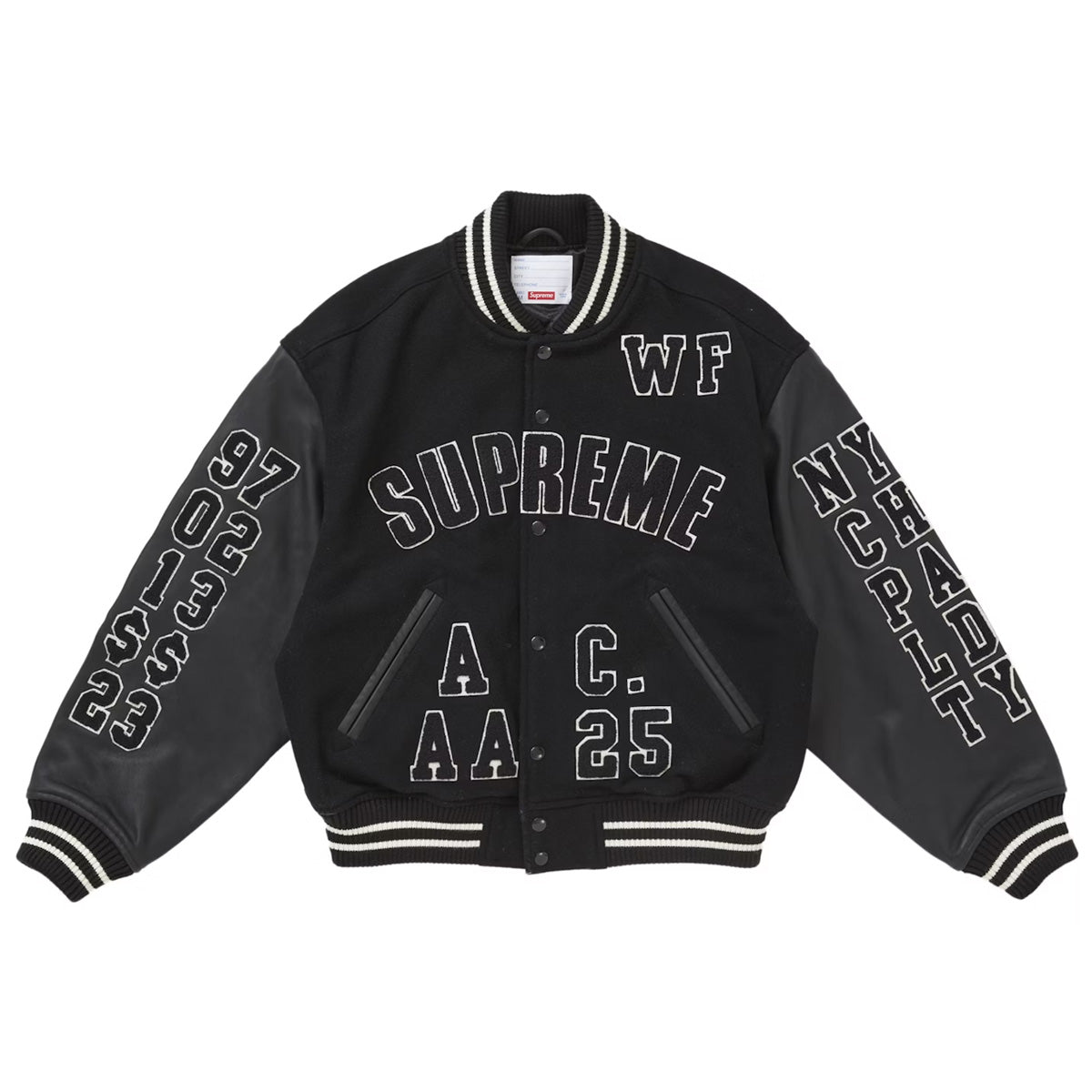 Supreme Praises Varsity Jacket Black