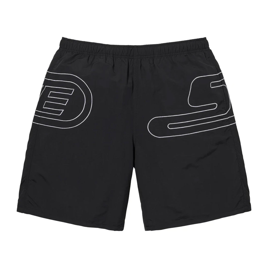 Supreme Big Logo Nylon Shorts Black