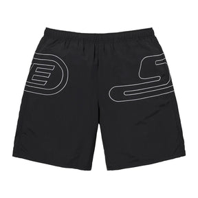 Supreme Big Logo Nylon Shorts Black