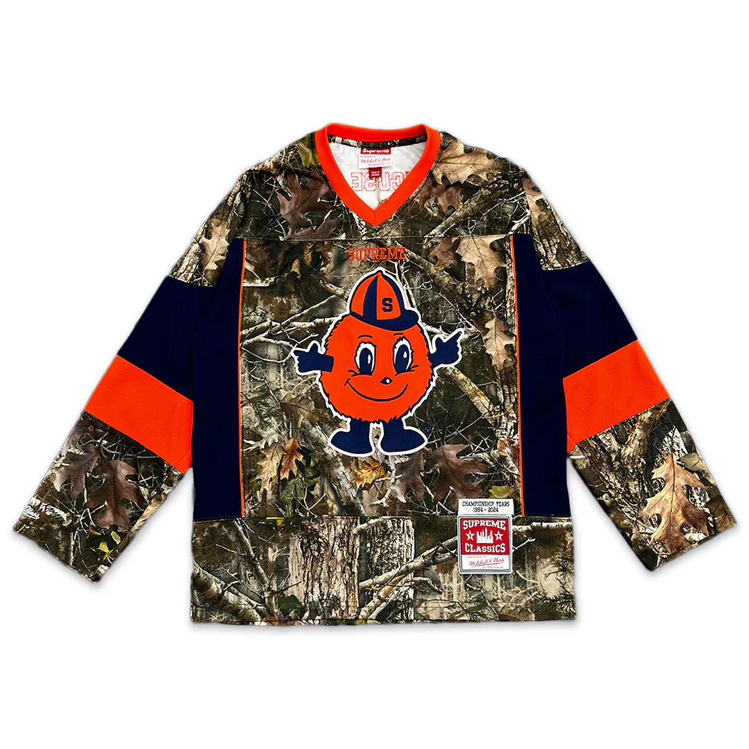 Supreme Mitchell & Ness NCAA Hockey Jersey Woodland Camo