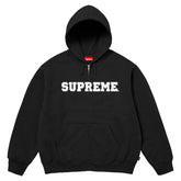 Supreme Collegiate Appliqué Zip Up Hoodie Black