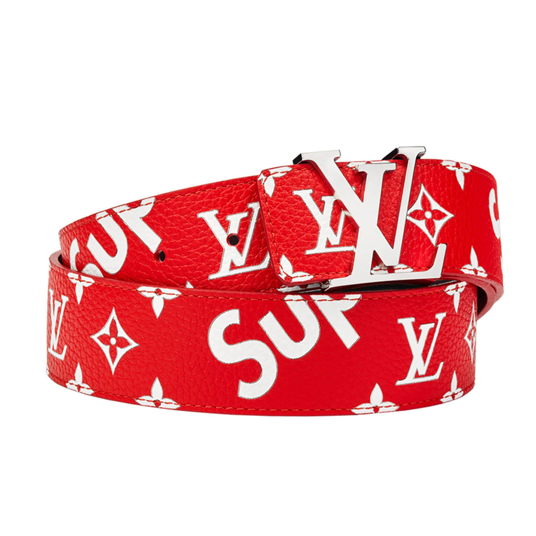 Louis Vuitton x Supreme Initiales Belt 40mm Monogram Red