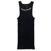 Chrome Hearts Scroll Neck Logo Rib Tank Black
