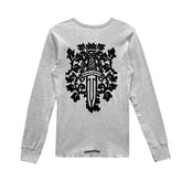 Chrome Hearts Dagger Logo Thermal Long Sleeve T-Shirt Grey