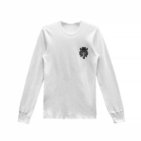 Chrome Hearts Dagger Logo Thermal Long Sleeve T-Shirt White