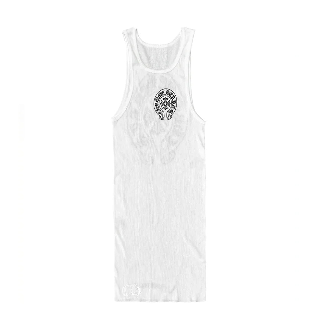 Chrome Hearts Horseshoe Tank Top White